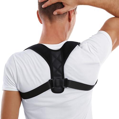 HVRCRK Posture Corrector for Men And Women - Thin & Invisible Back Brace for Posture - Adjustable Back Support Brace - Relieve Upper Back Discomfort & Regain Confidence, L(38-48inch) 1PCS