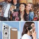 Miroddi for Magsafe Wallet, Magnetic Card Holder for iPhone 17/16/15/14/13/12 Series, Leather Magnet Phone Wallet Fit 4 Cards 3 Cash, Ultra-Thin, RFID Blocking, Brown