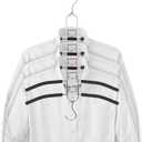 5-in-1 Anti Slip Stainless Metal Clothes Hangers,Space Saving Thin Shirt Hangers,Multi Layers Magic Sweater Hanger,Used for Wardrobe Organizer or Vacation and Business Trips