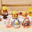 MINISO Winnie The Pooh Collection Take Me On a Tour Figure Model Blind Box Random Design Box Toy Collectible Toy for Home Decor Birthday Gifts (Random One Figure)