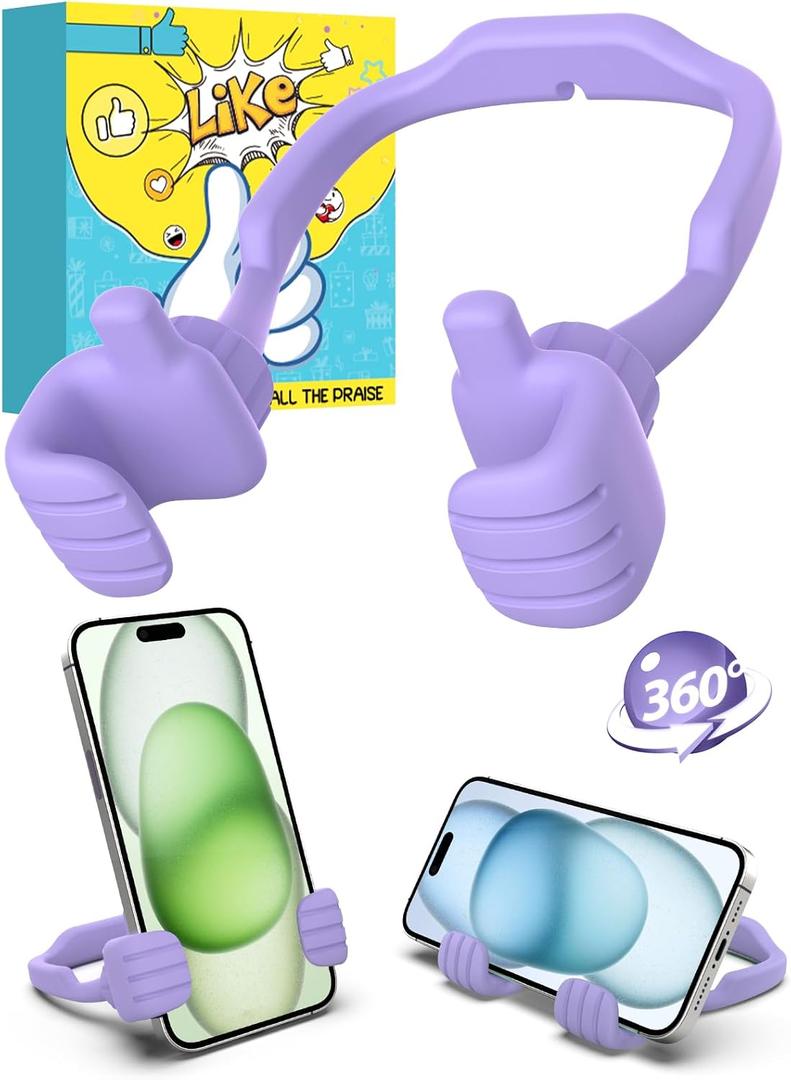 5 x Gifts for Mothers Day Mom Wife Cell Phone Holder: Funny Gifts for Teenager Tween Women Daughter Thumb Up Cell Phone Stand Stand Stocking Stuffers Birthday Gadget for Teen Girl Gift Trendy Stuff Ideas