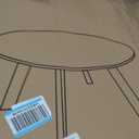 Patio Coffee Table - 28inch Metal Steel Outdoor Round Table Weather Resistant Anti-Rust Outdoor Table (Yellow)