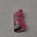 Women's Floral Print Bathing Suit Ruffle Trim Tie Back Swimsuit Bikini Set 2 Piece M Hot Pink