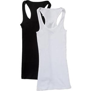 4 Pack Zenana Women's Ribbed Racerback Tank Tops, S