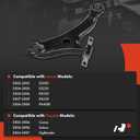 A-Premium Front Left Lower Control Arm, with Bushing, Compatible with Toyota Camry 02-06, Highlander 04-07, Solara 04-08, Lexus ES300 02-03, ES330 04-06, RX330 04-06, RX350 07-09, RX400h 06-08