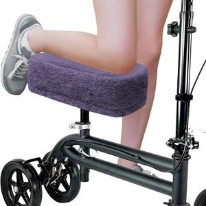 SPRING SEAON Knee Scooter Cushion Pad Cover for Adults Comfortable Plush Soft Cushion for Knee Scooters and Walker Accessories for Pain Relief Purple