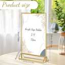 12PCS 5x7 Acrylic Sign Holder, Table Top Sign Holder Double Sided Wedding Table Number Holders Clear Picture Frame for Restaurants, Weddings, Banquets, Menus, Flyers and Tables Numbers