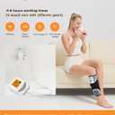 Cordless Leg Massager for Circulation and Pain Relief - 5000mAh Portable Heating Pad for Leg and Calf with 3-Level Vibration Massage, 104-140 Adjustable Temperature & 30/45/60 Min Timer