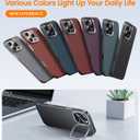 Magnetic for iPhone 16 Pro Max Case Carbon Fiber with Camera Stand [Compatible with MagSafe] [Ultra Slim & Caseless Feel] [600D Aramid Fiber Woven] Thin & Light 16 ProMax Phone Case, Black