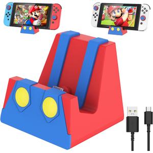 HEIYING Switch Charging Dock for Nintendo Switch/Lite/OLED, Portable Charger Base Stand with Type C Port for Easy Console Charging
