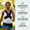 EMPOWER Weighted Vest for Women with Reflective Strips Fixed 8lbs, Adjustable 4-10lbs (4 in1) or Adjustable10-16lbs (4 in 1), Strengthen Muscles, Boost Bone Health, and Burn More Calories for Workout - Rucking Vest