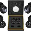 2 Pairs Noise Cancelling Earplugs with Premium Metal Design and Elegant Gift Box,Sleeping, Concerts, Travel, Noise Sensitive People  35dB Reusable Silicone Earplugs for Men and Women,Black