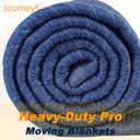 Padded Moving & Packing Blankets-Heavy Duty Pro - 80" x 72" (90lb/dz Weight) - Furniture Shipping Pads for Moving and Storage- Blue-6 Pack