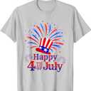 Happy 4th of July America T-shirt Celebrating Freedom T-Shirt L