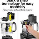 Hamilton Beach Stack & Snap Food Processor with Bowl Scraper, 10 Cup Capacity, Black, R70822