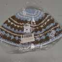 Yarmulke Jewish Kippah Frik Kipa Judaica Yamaka Kippa Yamakah Yarmulka Hat Men Or Kids (One Size, Light Blue)