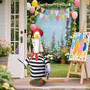 Talltalk Halloween French Artist Goose Outfit Clothes for 23" High Cement or Plastic Goose Lawn Clothing Porch Garden Costume for Porch Yard Lawn Patio Outdoor Statue Art