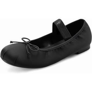 Athlefit Ballet Flats Shoes for Women Mary Jane Flats Bow Dressy Comfortable Round Toe Slip On Ballerina Flat Shoes
Size 8.