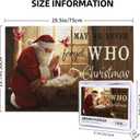 Christmas Puzzle 1000 Pieces Jigsaw Puzzles for Adults 29.6" x19.7" Large Puzzle Winter Santa Claus Decoration for Family Party Holiday Christmas Jigsaw Puzzles as Home Decor