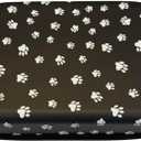 Pet Inhaler Travel Case, Black with Paw Print Design, Cleaning Brush and Pet Care Accessories, Portable Inhaler Carry Case for Dogs, Cats and Horse.