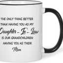 Jogskeor The Only Thing Better Than Having You As My Daughter in Law Gifts Coffee Mug, Mothers Day Birthday Christmas Gifts for Daughter in Law (White)