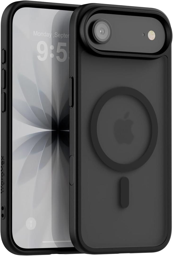 for iPhone Air Case, Compatible MagSafe, Slim, Minimalist, Shock, Scratch and Fingerprint Resistant, Black