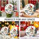 Mouse Christmas Ornaments 2025, Double Side Ceramic Ornament for Christmas Decorations, Cute Mouse Gifts for Animal Lovers, Friends, Family, Rat Animal Ornaments for Holiday Hanging Decor