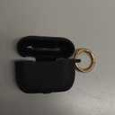 Case Compatible with AirPods Pro 3 Generation 2025 Cover with Keychain, Gawnock Engraved Leopard Skin Soft Cover for AirPods Pro 3 Case Full Protection,Front LED Visible, Black