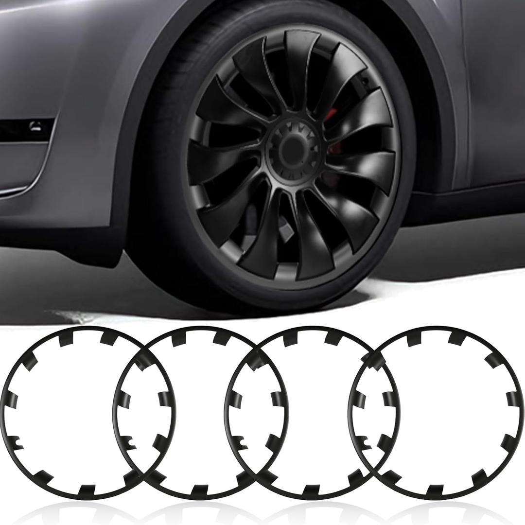 Wheel Rim Protect for Tesla Model Y 21" 2020-2024, Gunpowder, 4Pcs, 2020-2024 Model Y 21in
