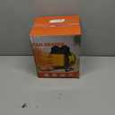 Electric Heater for Indoor Use, 1500W Quick Heating Portable Garage Heater with 90 Adjustable Angle, Space Warmer Suitable for Greenhouse Garage Tent Indoor Outdoor(Yellow,1 Pcs)