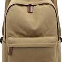 kayond Casual Style Lightweight canvas Laptop Bag/Durable Travel backpacks/Rucksack for Men&Women/Fashion Backpack Fits 15 inch Notebook (Khaki)