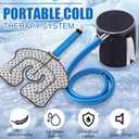 Portable Ice Machine for Knee After Surgery, Cold Therapy Machine for Sports Injuries, Strain and Sprain, Cryotherapy Kit System with Quiet Pump and Universal Compression Pad