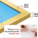 LaVie Home 12x18 Picture Frame for Wall Display, 12x18 Gold Picture Frame with HD Plexiglas, 12 x 18 Matted Frame 1 Pack, Display Frame for Vertical or Horizontal, Classic Collection