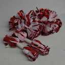4Pcs Metallic Cheerleading Pom Poms, Creatiee 2 Pair Cheerleader Cheering Squad Pompoms for School Sports Dance Games Team Spirit Cheer (Red-White)