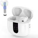 Samsung Bluetooth Earbuds Wireless Headphones for iPhone 17 16 Pro Max/16e,Earphone for Samsung Galaxy S24 FE F07 M07 A17 4G,48H in-Ear Ear Buds with Dual LED Display Charging Case USB C Port (White)