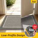 JSEI Dirt Trapper Door Mat 36"x60", Non-Slip Doormat, Light Grey