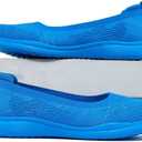 Women's Walking Shoes Breathable Lightweight Fashion Loafers Slip-Ons Sneakers Mesh Casual Ballet Flat Nurse Dress (Blue)