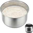 Stainless steel inner pot of rice cooker - compatible with aroma ARC-954SBD, ARC-914SBD, ARC-994SG, rice cooker replacement pot.