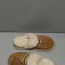 HHUQ Slippers for Women, Winter House Slippers Indoor Outdoor, Fuzzy Platform Slippers Womens (9-10, Chestnut)