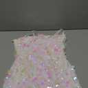 Sequin Dress for Women Spaghetti Strap Sexy Dresses Glitter Sparkly Mini Dress, Small
