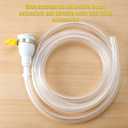 Faucet Hose Adapter for Sink, 6.5ft PVC Tube with Adjustable Sink Sprayer Adapter, Portable Connector Attachment Water Accessory for Kitchen, Bathtub, Tub, Bucket