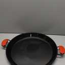Paelluxe Paella Pan Enamelled, No-Rust Steel Skillet for Propane & Gas Burners Easy-to-Clean Pan for Indoor & Outdoor Cooking Cacerola Paellera Sarten 17 Inch, for 10 Servings
