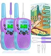 2 Pack Walkie Talkies for Kids for Boys,Camping gamesToys for 3-12 Year Old
Camouflage Rechargeable Kids 2 Way Radio,3 Miles Long Distance 22 Channels Walkie Talky for Family Outdoor Activities
