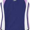 Speedo Girl's Swimsuit One Piece Mesh Splice Thick Strap (14, 2023 Sweet Taro)