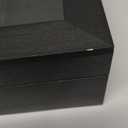 Watch Box Organizer for Men, 10 Slot Watch Display Case With Glass Lid, Wooden Watch Storage Mens Watch Case, Watch Holder Organizer for Men Women -10 Slot, Black