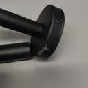 Matte Black Bathroom Hardware,  Modern 24-Inch Towel Bar Wall Mounted, Stainless Steel Bathroom Accessories