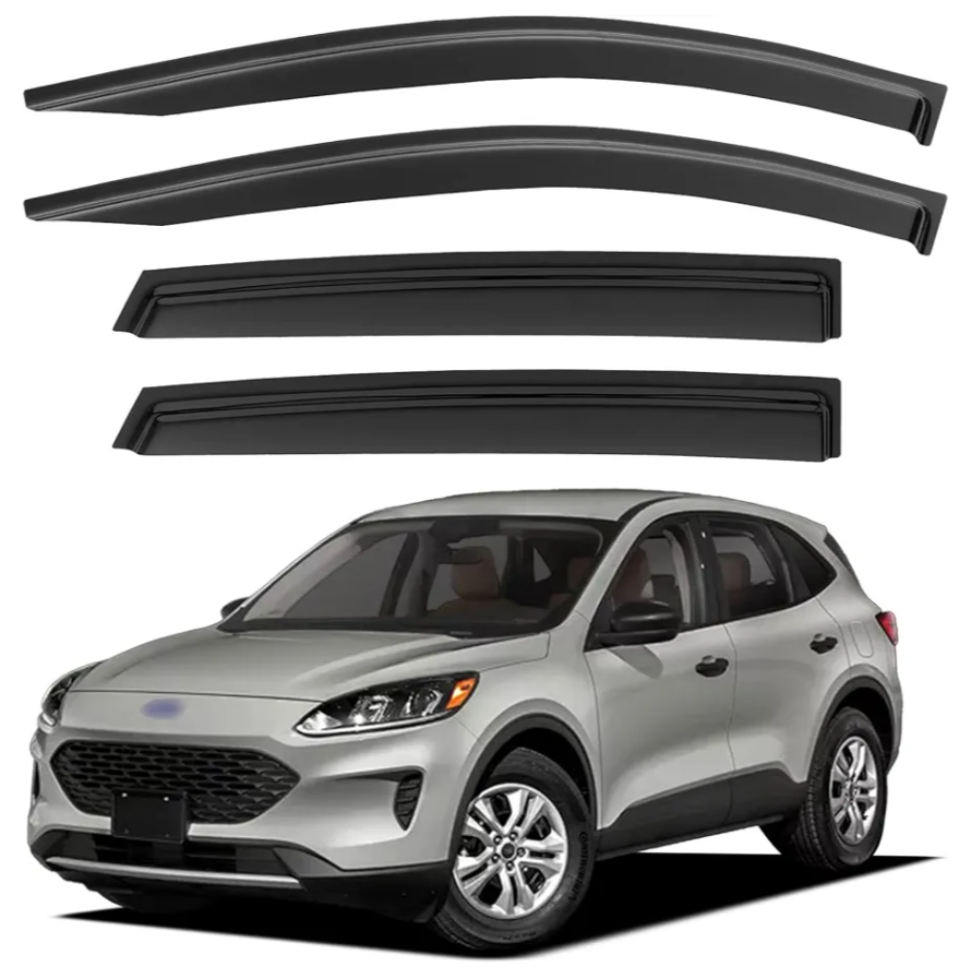 Window Visors Rain Guards for 2020-2025 Ford Escape, Out-Channel Window Vent Wind Deflectors Visors Shades for 20-25 Escape(Not for Active)