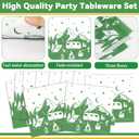 100 PCS Camp Bachelorette Party Supplies Tableware Set Mountain Camp Bachelorette Party Decorations Favors Paper Plates Napkins Forks for Girls Bridal Shower Wedding Engagement Serves 25 Guests