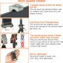 1 Inch/25mm Ball Mount Phone Holder Compatible with RAM mounts B Size Double Socket Arm for Car Bike Motorcycle Phone Mount with 1" Ball