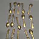 Small Spoons for Spice Jars 8 PCS 3.5 Inch Mini Spoons Gold Stainless Steel Sugar Spoons for Spices, Salt, Sugar, Pepper, Honey